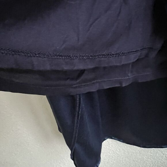 Sunday in Brooklyn Anthropologie Velvet Blue Plisse Faux Wrap Dress Sz XS Tulip - Picture 5 of 6